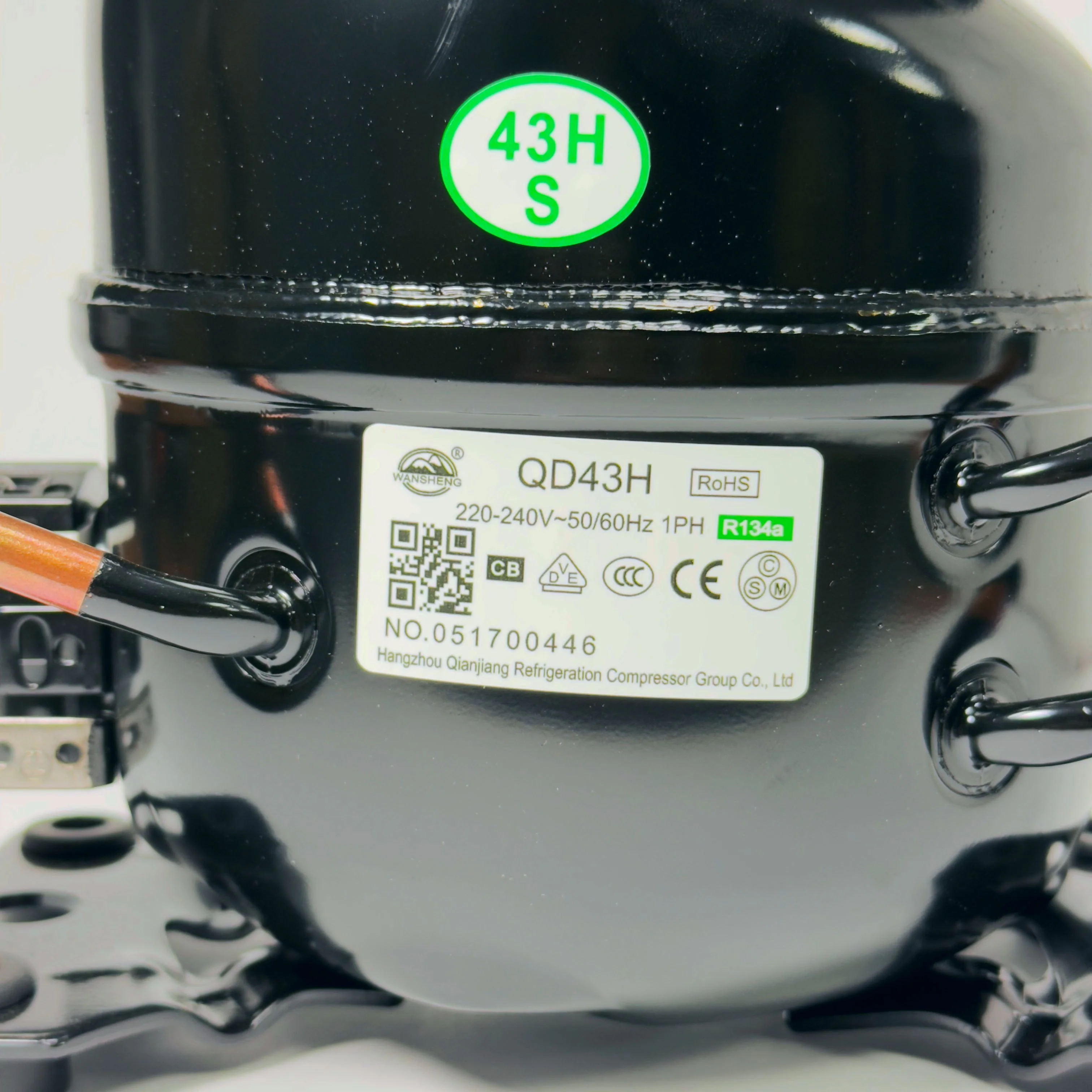 Компрессор QD43H (110 Вт, R134a, LBP) - изображение 4